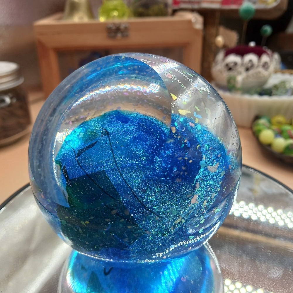 Glass Eye Studio Paperweight - Celestial Series Neptune GES 11